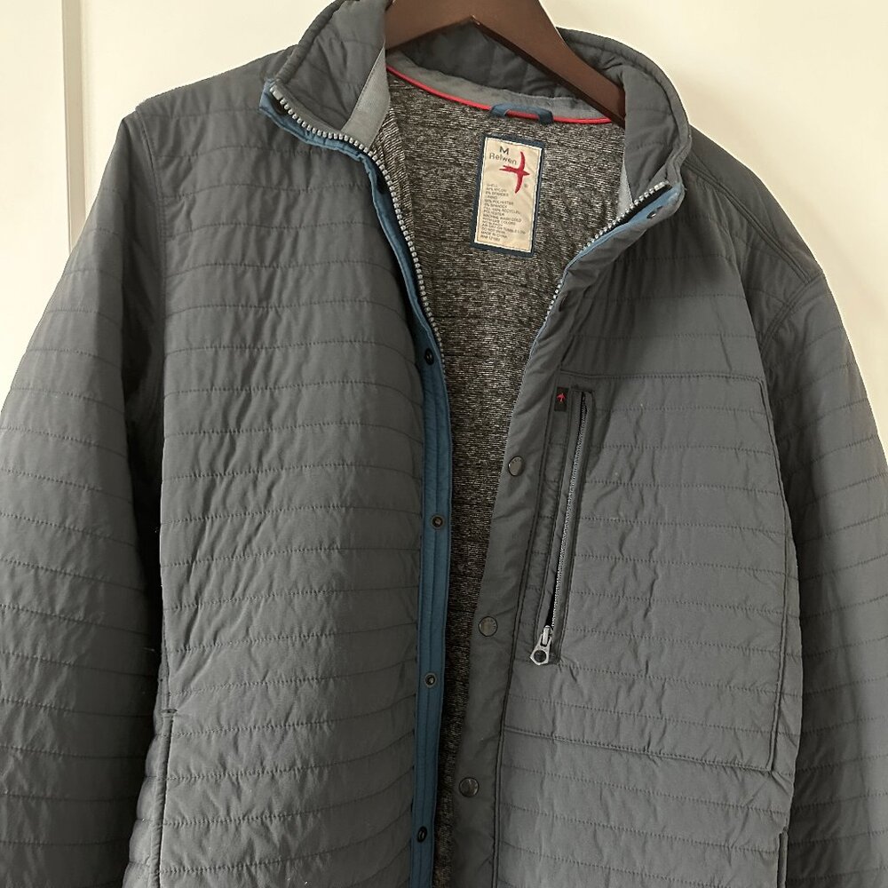 Relwen Men's Windzip Jacket in "Midnight", size Medium